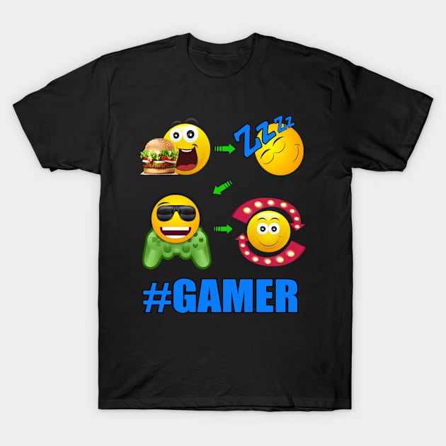 Video Game Lifestyle for Gamers T-Shirt by Duds4Fun